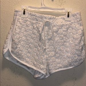 NWOT White Lace Shorts